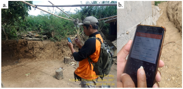 A Volunteer Mapped a Landslide Using the Mobile App